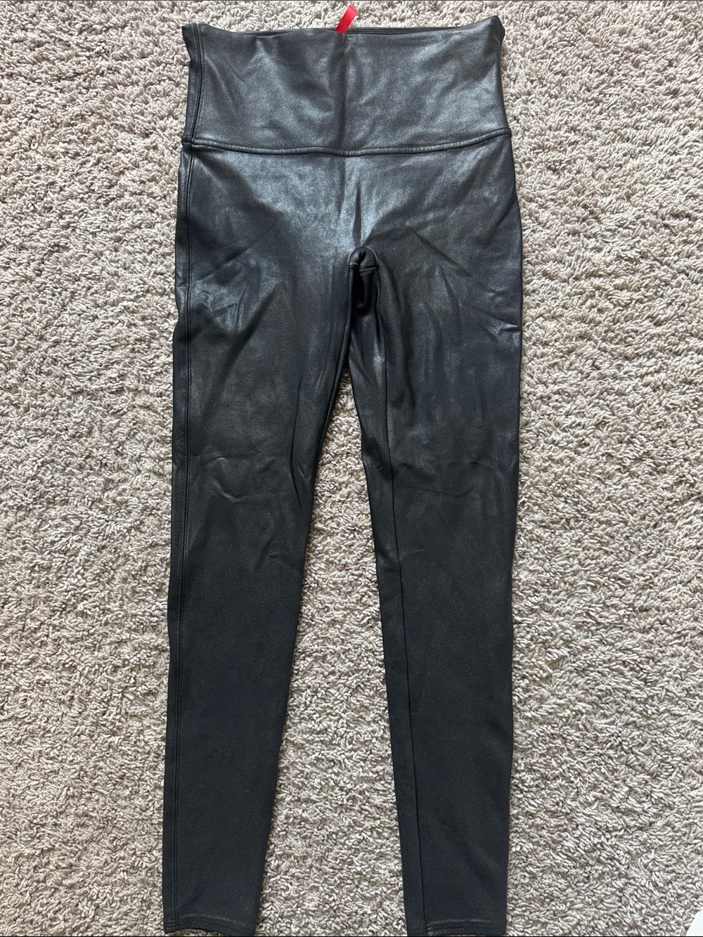 Spanx BlackHigh-Waist Faux Leather Leggings